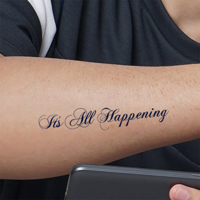 'It's All Happening' Temporary Tattoo
